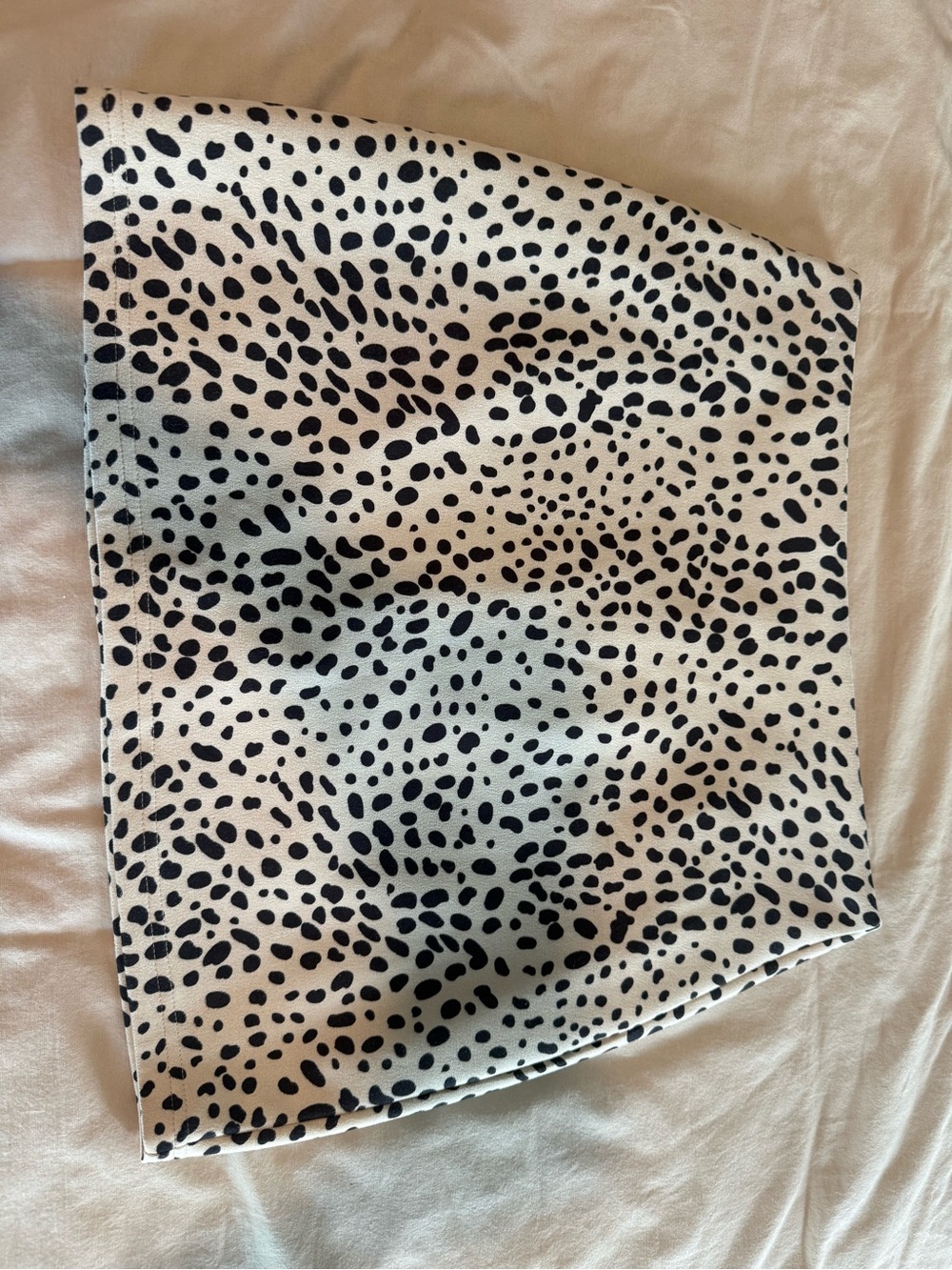 Altar'd State Black and White Dalmatian Print Mini Skirt